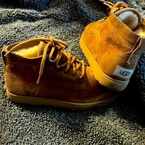 Ugg suede boots.